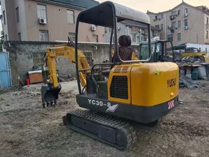 Chargeurs diesel d'excavateur de 3 tonnes d'occasion Machines de construction et de construction Pelleteuse yc 30-8 Mini pelleteuse de 3 tonnes à vendre Chine Max Body - Product Image 6