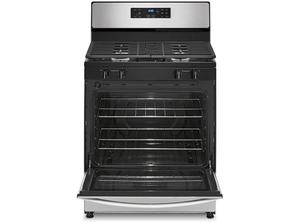 เตาแก๊สแบบตั้งพื้นขนาด 30 นิ้ว รุ่นใหม่ พร้อมหัวเตาแบบปิด 4 หัว ความจุ 5.1 ลิตร ระบบ SpeedHeat พร้อมฟังก์ชั่นอบแช่แข็ง ปิ้งย่าง และลิ้นชักสแตนเลส - Product Image 5