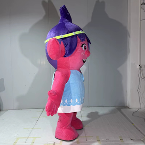 Costume de mascotte gonflable Baige 2,2 m, fille troll rose, costume de personnage de dessin animé en <span class=keywords><strong>peluche</strong></span> pour adultes, événements - Product Image 6
