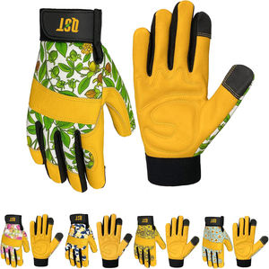 Women's Cowhide <b>Leather</b> Safety <b>Gloves</b> Thorn Proof Puncture Resistant Touchscreen Compatible Custom Logo for <b>Gardening</b> Working - Product Image 5
