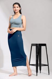 TrendMalls Eco-Friendly Anti-Bacterial Comfortable Stylish Blue for Spandex <b>Saree</b> <b>Shapewear</b> Set Medium Control Breathable for - Product Image 6