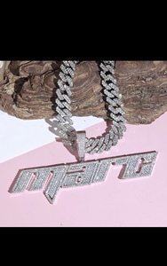 Colgante Personalizado de Hip Hop para Hombre, Plata de Ley 925, con Diamantes VVS que Pasan la Prueba, Colgante con Nombre de Letra de Hielo - Product Image 6