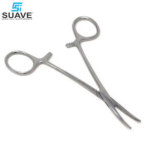SUAVE INSTRUMENTOS QUIRÚRGICOS 4,5 Forma curva Abrazadera de acero inoxidable Mosquito Bloqueo Hemostato Fórceps Instrumentos quirúrgicos - Product Image 2