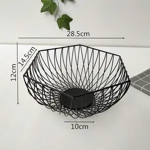 High Quality Eco-Friendly Iron <b>Basket</b> Open <b>Mesh</b> Structure for Optimal Airflow Drying Home Kitchen Dining Modern Design Low Price - Product Image 5