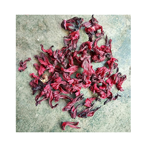 Pétalos de grado alimenticio de té de flor de hibisco seco para plantas de bebidas y remolinos de helado, origen de Vietnam, cajas de cartón a granel confiables - Product Image 6