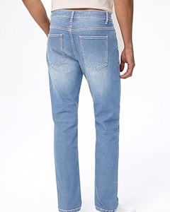 Venta caliente Nuevo Diseño Hombres Pantalones de mezclilla Ropa de calle Transpirable Slim Fit Personalizado Hombres Blue Jeans Pantalones de mezclilla Precio de fábrica - Product Image 2