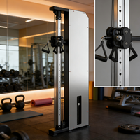 Équipement de fitness CooSport certifié CE, machine à câbles croisés commerciale, système de poulie simple réglable avec pile de poids