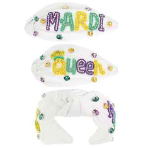 Nueva moda hecha a mano con cuentas bordadas banda para el cabello Multicolor Rhinestone diseño elegante para niñas día de Navidad boda Halloween - Product Image 3