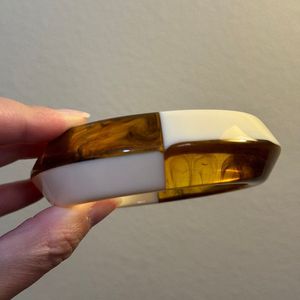 Bracelet de mode carré en résine acrylique à motif de marbre de style européen américain pour femmes Bracelets et bijoux de fabrication indienne - Product Image 6