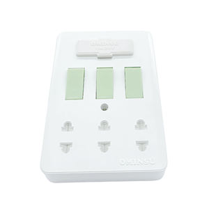 อุปกรณ์ไฟฟ้าบอร์ด GA03 Ominsu 3สวิทช์1ฟิวส์3ขาซ็อกเก็ตสองขา - Product Image 5