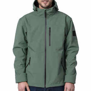 2025 randonnée Sports de plein air veste souple en gros usine Logo personnalisé imperméable hiver Softshell veste par l'industrie virale - Product Image 5