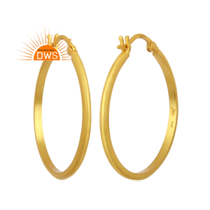 925ห่วงชุบทองเงินสเตอร์ลิงเครื่องประดับเงินสำหรับผู้หญิงของขวัญ - Product Image 1