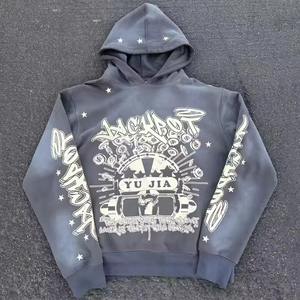 Survêtement polaire décontracté de grande taille pour hommes, style sport d'hiver, fermeture à enfiler avec fermeture élastique et respirante avec logo personnalisé - Product Image 2