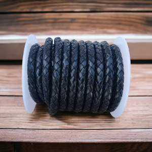 Kiran outre-mer fait à la main Durable 3mm cordon tressé en plastique en cuir pour artisanat bijoux accessoires uniques - Product Image 4