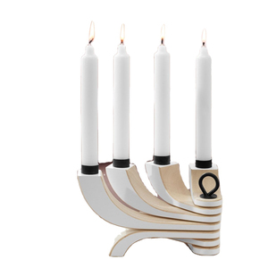 Soporte de vela de madera Vintage para cualquier mesa, soporte de vela de vajilla, pilar de la costa, 4 Uds. - Product Image 1