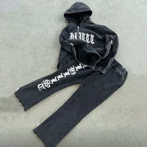 Conjuntos de Chándal de Algodón para Hombre con Capucha, Estilo Urbano de Invierno, Personalizados, con Elasticidad en Cuatro Direcciones y Secado Rápido - Product Image 5