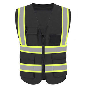 Chaleco DE SEGURIDAD transpirable informal de lona de diseño personalizado de servicio OEM en stock - Product Image 1