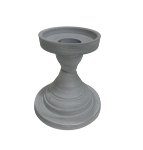 Ensemble de 3 bougeoirs en aluminium bougeoirs en nickel pour mariage et décoration de table personnalisés faits à la main - Product Image 2