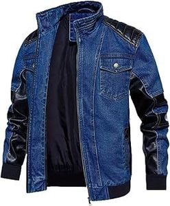 Chaqueta vaquera Vintage para hombre-100% algodón, lavable y de secado rápido, con puntas de estilo para apariencia informal o festiva - Product Image 2