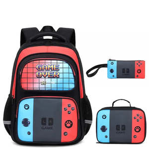 <b>Child's</b> Video Game Themed <b>Backpack</b> Student Tote & Messenger Bag with Fun Design - Product Image 1