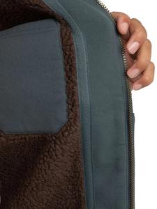 For <b>Men's</b> Casual <b>Fleece</b> Polyester/Cotton Breathable Zip Hoodie Pocket <b>Grey</b> Autumn Hooded Collar Silk Screen Printing Acid - Product Image 4