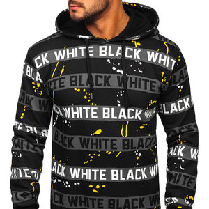 Sweat-shirts à sublimation pour hommes sur mesure, prix de gros bon marché, tissu en polaire 100% polyester, motif imprimé, sweat-shirt à capuche tricoté - Product Image 3