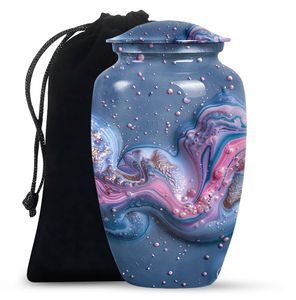 โกศเซรามิกโลหะแบบย่อยสลายได้สำหรับสัตว์เลี้ยงขี้เถ้าขี้เถ้า - Product Image 1