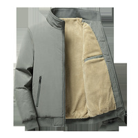 Logo personnalisé OEM broderie design imprimé nouvelle taille plus automne et hiver hommes nouveau style col montant loisirs veste polyvalente