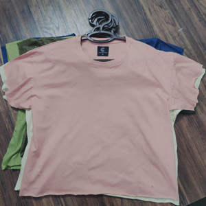 Proshah Boxy เสื้อยืดผู้หญิง,เสื้อยืดสตรีสีโรสโกลด์พีชผ้าฝ้ายความยาวปานกลาง100% - Product Image 1