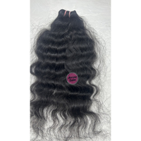 Cheveux humains bruts indiens du sud bouclés 100% naturels Remy, mèches à cuticules alignées, noir naturel, grade 12A, double trame cousue à la machine