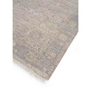 Alfombra Afgana de Lana Tejida a Mano con Diseño de Medallón, Color Marfil, para Uso Doméstico - EA-3112 (Cs-01) - Product Image 2