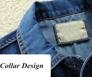 Nouvelle veste en jean pour homme de style streetwear vintage d'hiver, design patchwork personnalisé, coton et polyester - Product Image 2