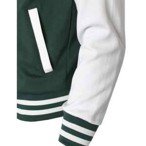 Chaqueta de invierno para hombre con letras de béisbol universitario de algodón y poliéster, chaqueta universitaria de invierno con bordado cuadrado de estilo universitario personalizado - Product Image 5