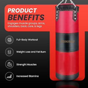Saco de Boxeo Profesional de Fábrica al por Mayor, Saco de Boxeo para Gimnasio, Entrenamiento de Boxeo, Ejercicio, Sacos de Boxeo Pesados y Sacos de Arena para Adultos - Product Image 5