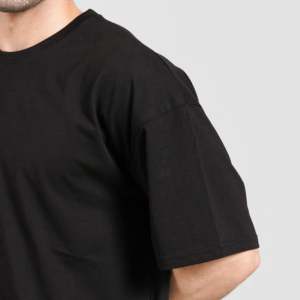 เสื้อยืดทรงหลวมสไตล์สตรีท Eternal Fighter สีดำ ลายพิมพ์แบบอัดแน่น 300 กรัม พิมพ์ลายสกรีน เนื้อผ้านุ่มสบาย - Product Image 5