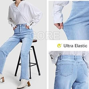 Nuevo diseño, precio barato, pantalones vaqueros de mujer ajustados, pantalones vaqueros de mujer ajustados de alta calidad - Product Image 5