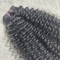 Extensions de cheveux humains brésiliens bouclés crépus 100% vierges Remy, lots de mèches bouclées couleur naturelle, double trame machine, sans nœuds