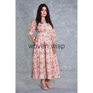 เดรสแม็กซี่ผ้าฝ้ายหรูหราสำหรับผู้หญิงชุดเดรสปาร์ตี้ทางการและลำลองสำหรับกลางคืนชุดเดรสผู้หญิงหรูหราสง่างาม - Product Image 4