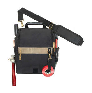 Heavy Duty Flap Closure Electrician Tool Pouch | 21-Pocket Belt Holster Reinforced Compartments <b>Tape</b> Loop OEM/ODM 300 lb - Product Image 6