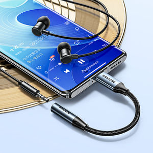 Câble audio SAMZHE Type-C vers 3,5 mm, décodeur DAC, adaptateur audio pour voiture, universel pour téléphone, tablette, connexion à haut-parleur de bureau, casque - Product Image 5