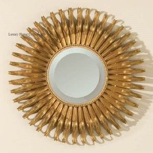 Modern Decorative <b>Wall</b> <b>Mirror</b> Bamboo <b>Round</b> Shape Vanity <b>Mirror</b> Fancy Design Handmade Bathroom and Kitchen Accessories - Product Image 6