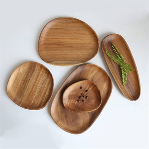 Bandeja de madera de acacia para servir, artículo decorativo, decoración del hogar, bandeja de madera, organizador de esmalte personalizado, bandeja de madera - Product Image 4