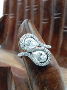 แหวนหมั้นเพชรเม็ดกลมแบบคลาสสิกแหวนหมั้นได้รับการรับรองจาก giigi 14K 18K ห้องปฏิบัติการทองคำปลูกเครื่องประดับคุณภาพสูง - Product Image 5