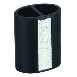 Portaspazzolino nero Luanda - Product Image 1