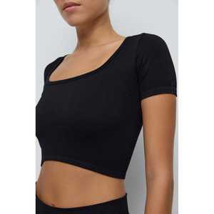 Blusa Casual con Manga Corta y Logotipo Frontal 100% Poliéster - Product Image 4