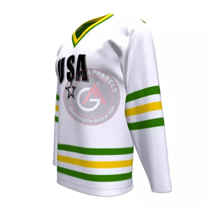 Maillot de hockey sur glace personnalisé de haute qualité pour équipe avec Logo personnalisé 100% maillots de sport OEM en tissu doux polyester - Product Image 2