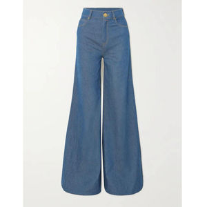 Mint Jeans Mujer Ropa Jeans Pierna ancha Personalizado Cintura alta Casual Personalizado Denim Skinny últimas señoras Jeans Servicio OEM - Product Image 2