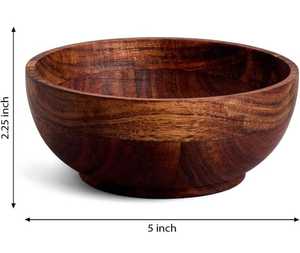 Ensaladera de madera de Acacia Premium, cuenco de madera Natural ecológico para servir para el hogar, restaurante, Hotel, uso resistente al calor para fiestas - Product Image 3