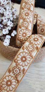 ผ้าลูกไม้ลายดอกไม้ปักสีในฤดูใบไม้ผลิและฤดูร้อนความกว้าง2นิ้วเหมาะสำหรับการขายต่อโดยการตัดแต่งซัพพลายเออร์ - Product Image 2