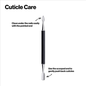 Empujador de Cutículas de Acero Inoxidable de Precisión, Limpiador de Uñas con Mango de Fácil Agarre, Diseño de Doble Extremo, Duradero, Ligero, de Doble Uso para - Product Image 5